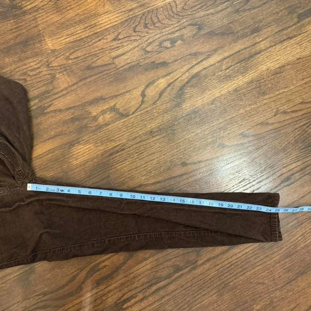Gymboree Girls Brown Corduroy Pants With Flower Details Size 10 100% Cotton Boho